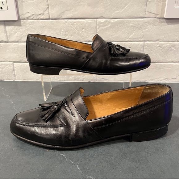 Bally men’s sz 9.5 Arturo black leather tassel loafers main image 10